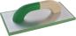 Preview: TRIUSO-Alu-Reibebrett 14x23 cm mit grünem Belag vorne