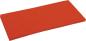 Preview: roter Belag 14x28 cm, 18 mm feinporig vorne