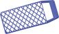 Preview: Abstreifgitter 12x18cm, blau Kunststoff vorne