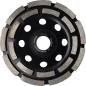 Preview: Diamant-Schleifteller 115mm 2-rhg. f.Beton u.Stein 18 Segm vorne