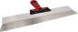 Preview: Fassadenspachtel 475mm, runde Ecken, Alu-Schiene, rostfrei vorne