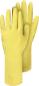 Preview: Gummihandschuh Gr.10, gelb reißfest, silikonfrei CE vorne
