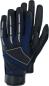 Preview: Performance Arbeitshandschuh Gr.9, blau/schwarz, PU m.Klett vorne