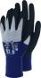 Preview: WonderGrip DUO+, Gr.11, Nitril royalblau, Microfaser vorne