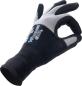 Preview: WonderGrip DUO Gr.7 Nitrilbes. grau/schwarz; Microfaser