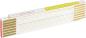 Preview: Meterstab 300 cm, gelb-weiß, Holz vorne