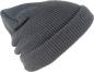 Preview: Strick-Beanie, grau, 27cm 100% Polyacryl vorne