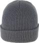 Preview: Strick-Beanie, grau, 27cm 100% Polyacryl
