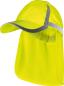 Preview: Warnschutz-Kappe Gelb UV-50, mit Nackenschutz vorne