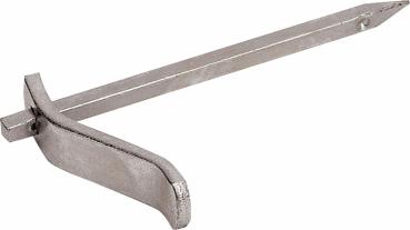 Putzhaken kantig, verzinkt vorne