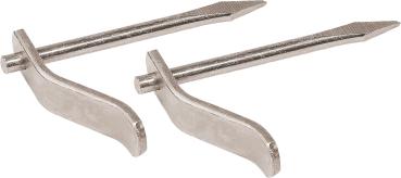 Putzhaken drehbar, verzinkt vorne