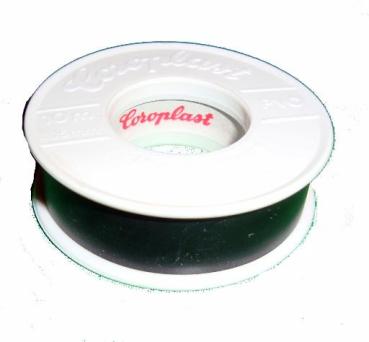 Elektroisolierband 15mm 10mtr schwarz vorne