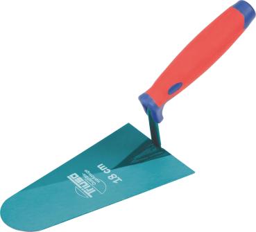 Italienische Maurerkelle 220mm ger.Hals,geschliffen,2-K-Griff vorne