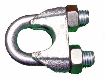 Drahtseilklemme 3mm verzinkt vorne