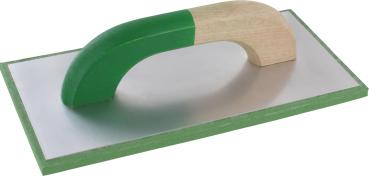 TRIUSO-Alu-Reibebrett 12x24 cm mit grünem Belag vorne
