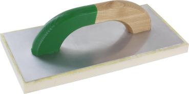 TRIUSO-Alu-Reibebrett 14x28 cm mit Latex-Belag 20 mm vorne