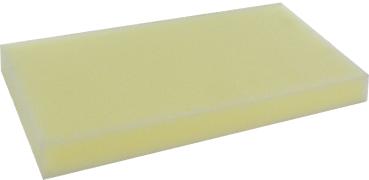 Polybelag 225x325x30 mm Zitrone vorne