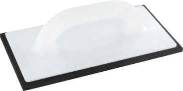 Kunststoffreibebrett 12x24 cm m.schwarzem Belag vorne