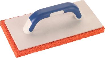 2K-Reibebrett 14 x 28cm, mit rotem Belag 20mm vorne