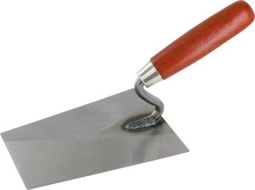 Kantige Kelle, 160 mm mit rotem Griff vorne