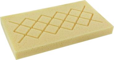Hydro-Schwamm 30mm, rauten- förmige Aussparung, 280x140mm vorne
