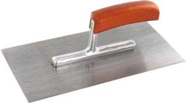 Glättekelle ungezahnt 28x13cm Bandstahl 0,65mm vorne