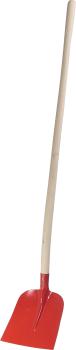 Holsteiner Schaufel 25x27cm m.Buchenstiel, rot lack. vorne