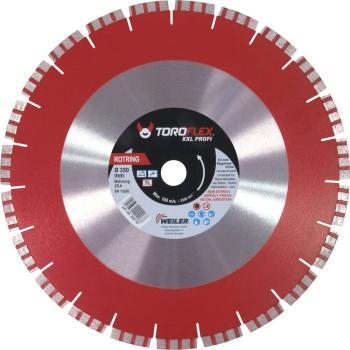 Diamanttrennscheibe 350x25,4mm Turbo Laser, Segmenthöhe 10mm vorne