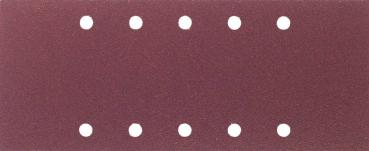 Schleifstreifen, 115x280 gelocht, Phenolharz, Korn 120 vorne