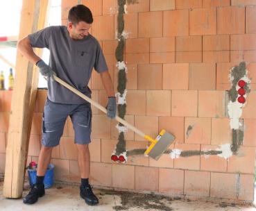 Preview: Federstahl-Stoßsch.1,5 mm 150mm breit,ohne Stiel