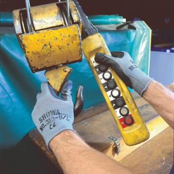 Preview: SHOWA 310 Gr.07 schwarz Latex für schwere Arbeiten, in Tüte