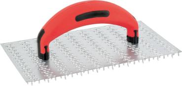 Edelputzkratzer 250x145mm, Zahnlänge 7,5mm,f. Mineralputz vorne