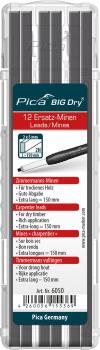 Ersatzminen Graphit 2H, für BIG DRY Marker, 12 Stück/Etui vorne