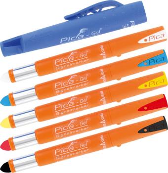 PICA GEL Signalmarker schwarz gelartige Farbpaste vorne