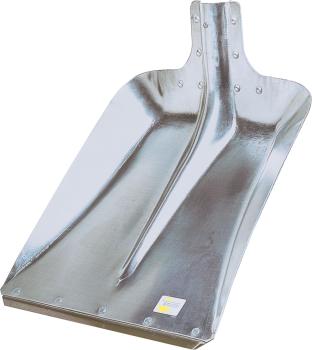 Hallenser Schaufel extra stark 2,5mm, mit Kante,oh.Stiel Gr.9 vorne