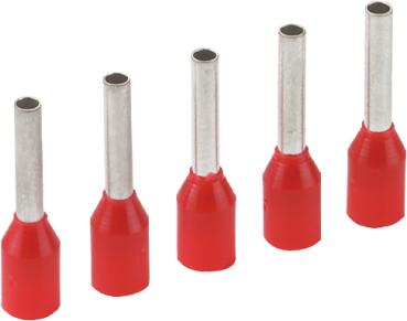 Aderendhülse 1,5qmm, 100 Stück Kunststoffkragen schwarz vorne