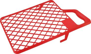 Abstreifgitter 20x24cm, rot, Kunststoff vorne