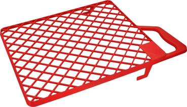 Preview: Abstreifgitter 20x24cm, rot, Kunststoff