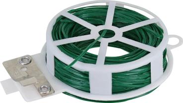 Blumendraht 0,7mm x 30m, grün mit Abschneider vorne