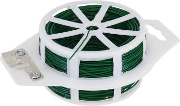 Blumendraht 1,0mm x 50m, Kst., weicher Eisenkern, im Spender vorne