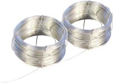 Bindedraht 50m x 0,7mm verzinkt, 2 Stück vorne