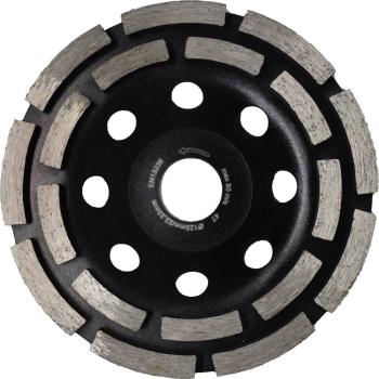 Diamant-Schleifteller 115mm 2-rhg. f.Beton u.Stein 18 Segm vorne