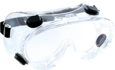 Schutzbrille, klar, indirekte Belüftung, seitlicher Schutz vorne