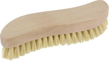 Waschbürste S-Form, 20cm,Fibre natur, Scheuerbürste vorne