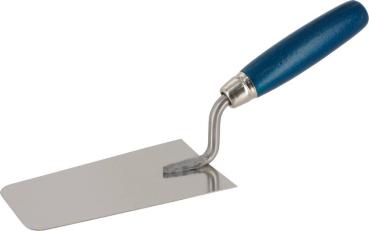 Berner Putzkelle 140mm, runde Ecken, Edelstahl vorne