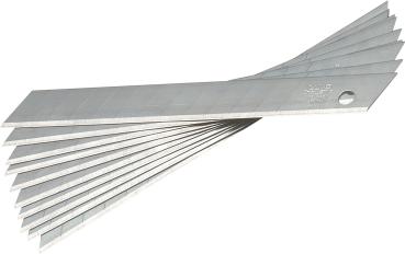 Abbrechklingen 9mm, 10 Stück, 85 mm lang, Premium vorne