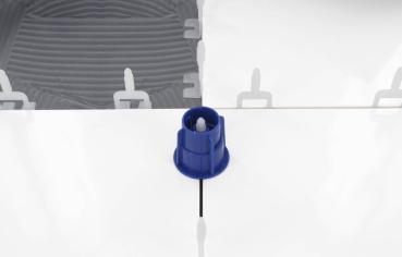 Preview: Gewindelaschen 2mm, 200 Stück im Beutel,Fliesenstärke 3-12mm