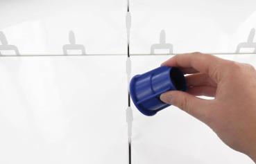 Preview: Zughauben 100 Stück im Beutel,Fliesenstärke 3-12mm