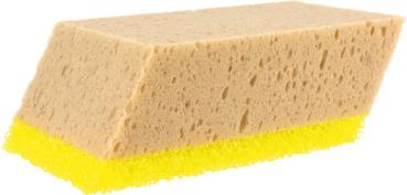 Kombischwamm 2-lagig,geschrägt 200x95x65mm, 50/15mm vorne