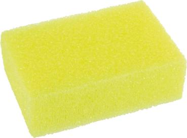 Glasporenschwamm 150x100x50mm gelb, Epoxidschwamm hart vorne